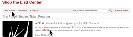 Home Page with links highlighted