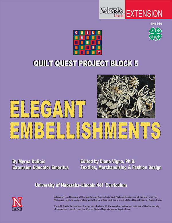 Quilt Quest Project Block 5:  Elegant Embellishments