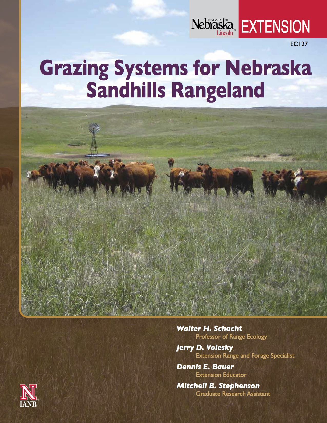 Grazing Systems for Nebraska Sandhills Rangeland 