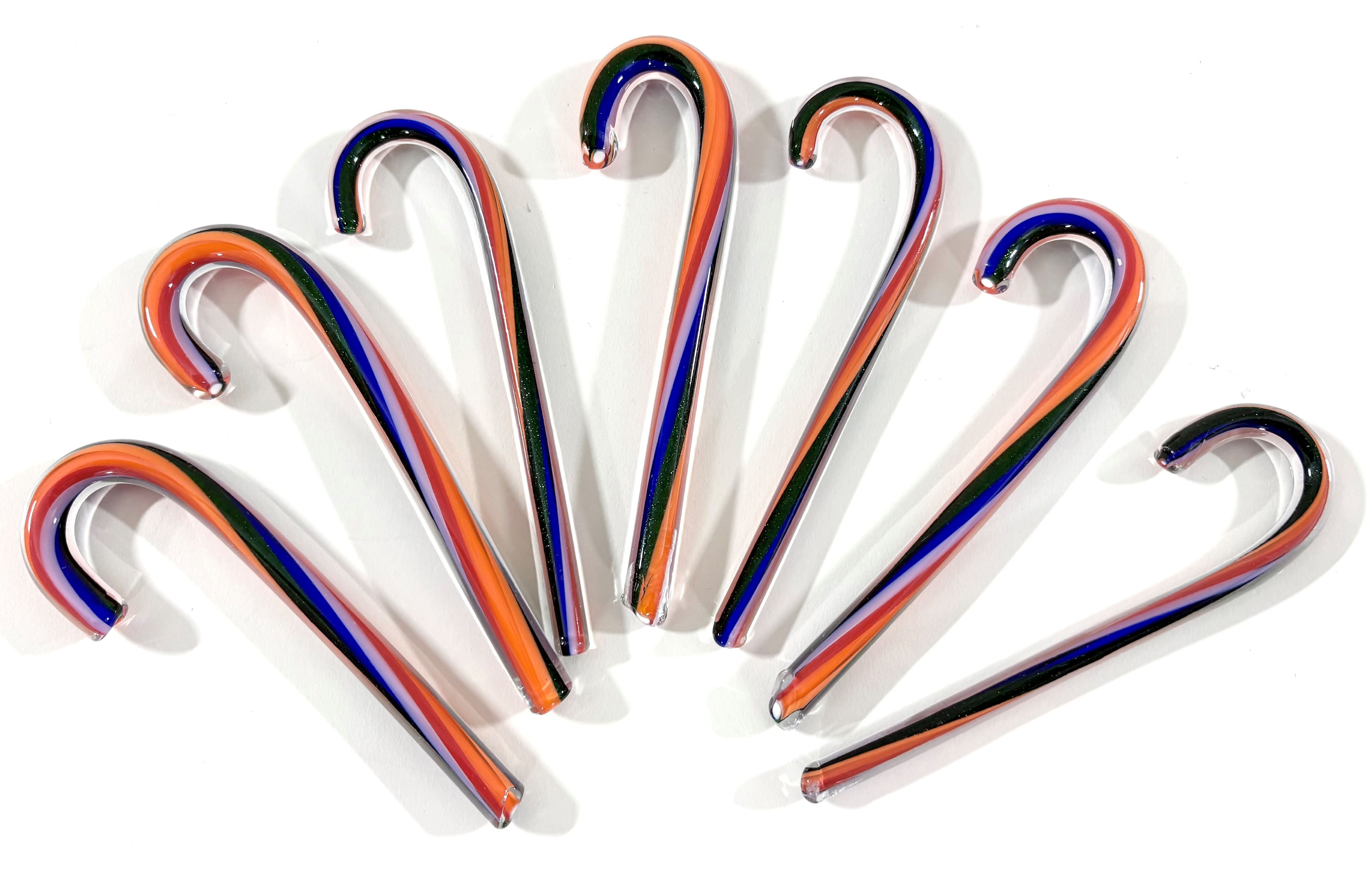 Artist Made Glass Candy Canes