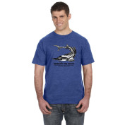 Nebraska One Health Uni-Sex Adult T-shirt Blue Fish (OH-8)