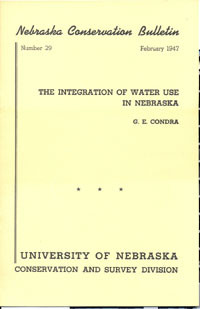 The Integration of Water Use in Nebraska (CB-29)