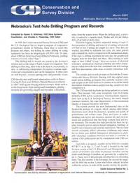 Nebraska's Test-hole Drilling Program and Records (ESN-1) 