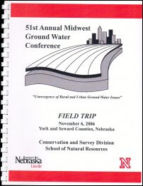 Jess, J. Michael and Burbach, Mark (co-chair), 2006. Water Resources and Geologic Field Trip in York and Seward Counties, Nebraska (GB-12) 