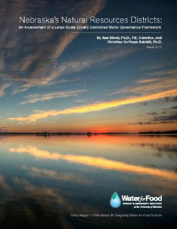 Nebraska's Natural Resources Districts: An Assessment of a Large-Scale Locally Controlled Water Governance Framework (MP-114)