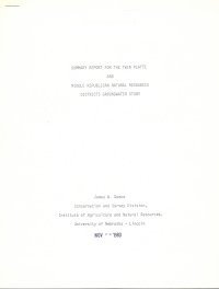 Summary Report for the Twin Platte and Middle Republican Natural Resources Districts Groundwater Study (OFR-33)