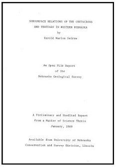 Subsurface relations of the Cretaceous and Tertiary in Western Nebraska (OFR-69-002)
