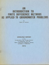 An Introduction to Finite Difference Methods as Applied to Groundwater Problems (OFR-8) 