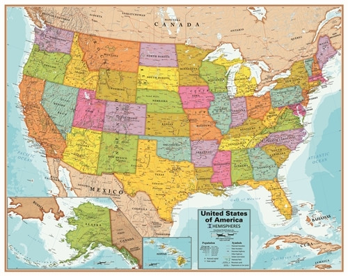 United States Interactive Wall Chart with Free App (WC06)