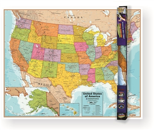 United States Interactive Wall Chart with Free App (WC06)