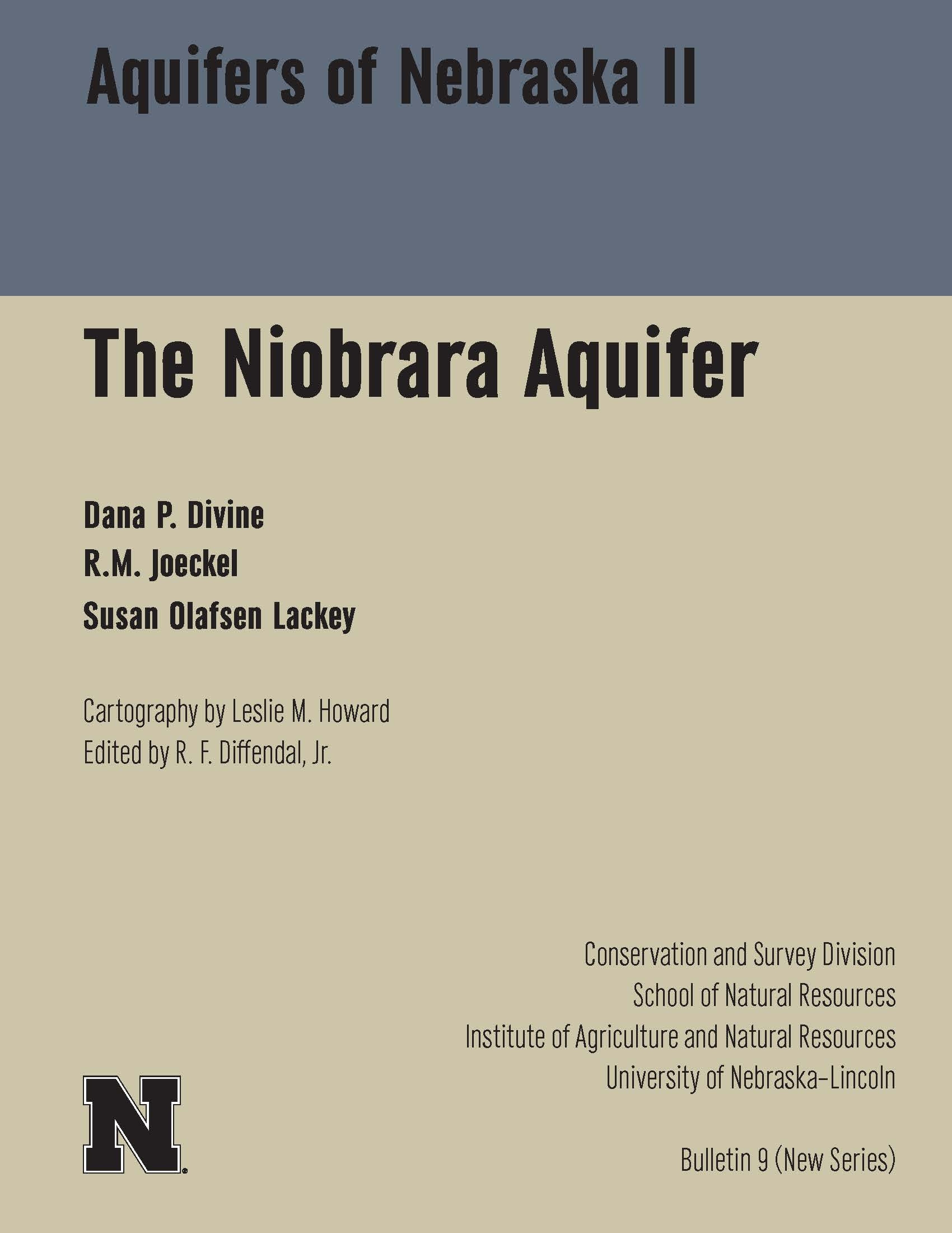 Aquifers of Nebraska II The Niobrara Aquifer CB-9(NS)