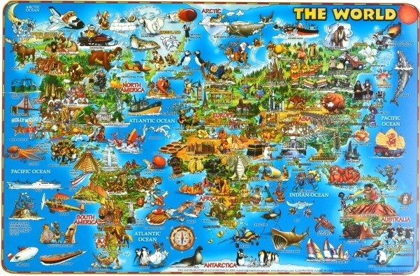 Illustrated World PlaceMap (DPM01)