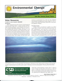 Environmental Change and the Central Great Plains, Water Resources (ESN-3) 