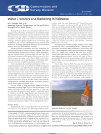 Water Transfers and Marketing in Nebraska (ESN-5) 