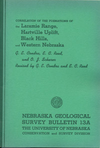 Correlation of the Formations of the Laramie Range, Hartville Uplift, Black Hills, and Western Nebraska (GSB-13a) 