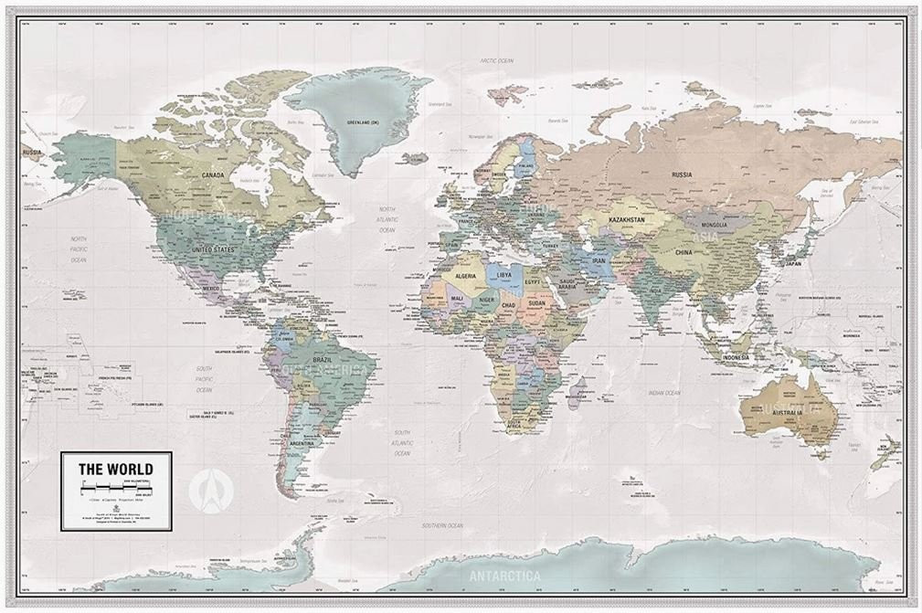 World Odyssey Wall Map (MS-5)