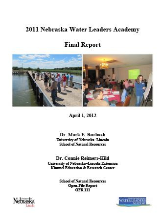 2011 Nebraska Water Leaders Academy Final Report (OFR-111)