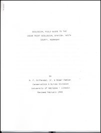 Geological Field Guide to the Cedar Point Biological Station, Keith County, Nebraska (OFR-22)