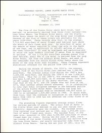 Progress Report, Lower Platte Basin Study, November 12, 1969 (OFR-4)