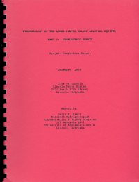 Hydrogeology of the Lower Platte Valley Alluvial Aquifer (OFR-41)