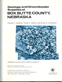 Geology and Groundwater Supplies of Box Butte County, Nebraska, 1979
