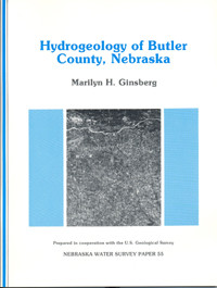 Hydrogeology of Butler County, Nebraska