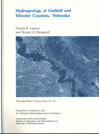 Hydrogeology of Garfield and Wheeler Counties, Nebraska