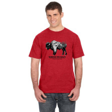 Nebraska One Health Uni-Sex Adult T-shirt Red Buffalo (OH-7)