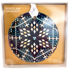 Soldier's Mosaic Stars Ornament - Navy