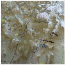 The United Classic States Raised Relief Map By Hubbard (MS-1)