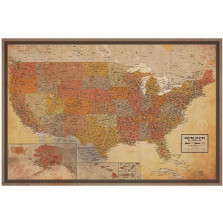 United States Pioneer Wall Map (MS-3)