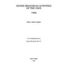 Water Resources Activities of the USGS - 1992 (OFR-92-117)