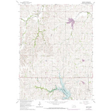 U.S. Geological Survey Topographic Map, 1:24,000 scale, size 32" x 22". (Topo-1)   