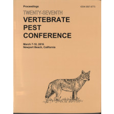 Proceedings of the Twenty-Seventh Vertebrate Pest Conference (VPC-2016)