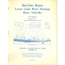Basic-Data Report, Lower Cedar River Drainage Basin, Nebraska