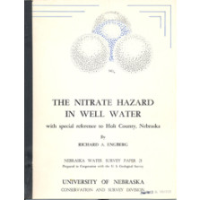 The Nitrate Hazard in Well Water, with Special Reference to Holt County, Nebraska