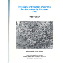 Inventory of Irrigation Water Use in Box Butte County, Nebraska 1981