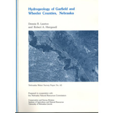 Hydrogeology of Garfield and Wheeler Counties, Nebraska