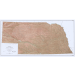 Shaded Relief Map of Nebraska