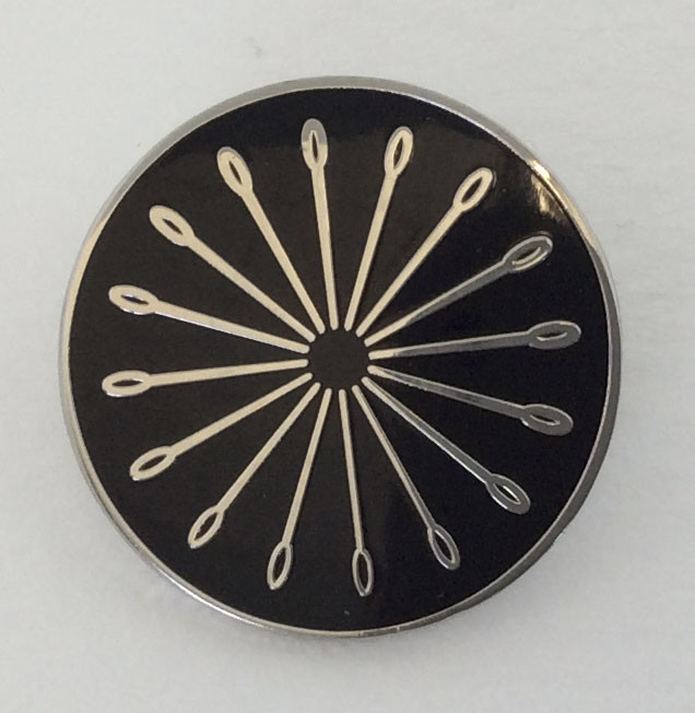 Black Needleburst Pin