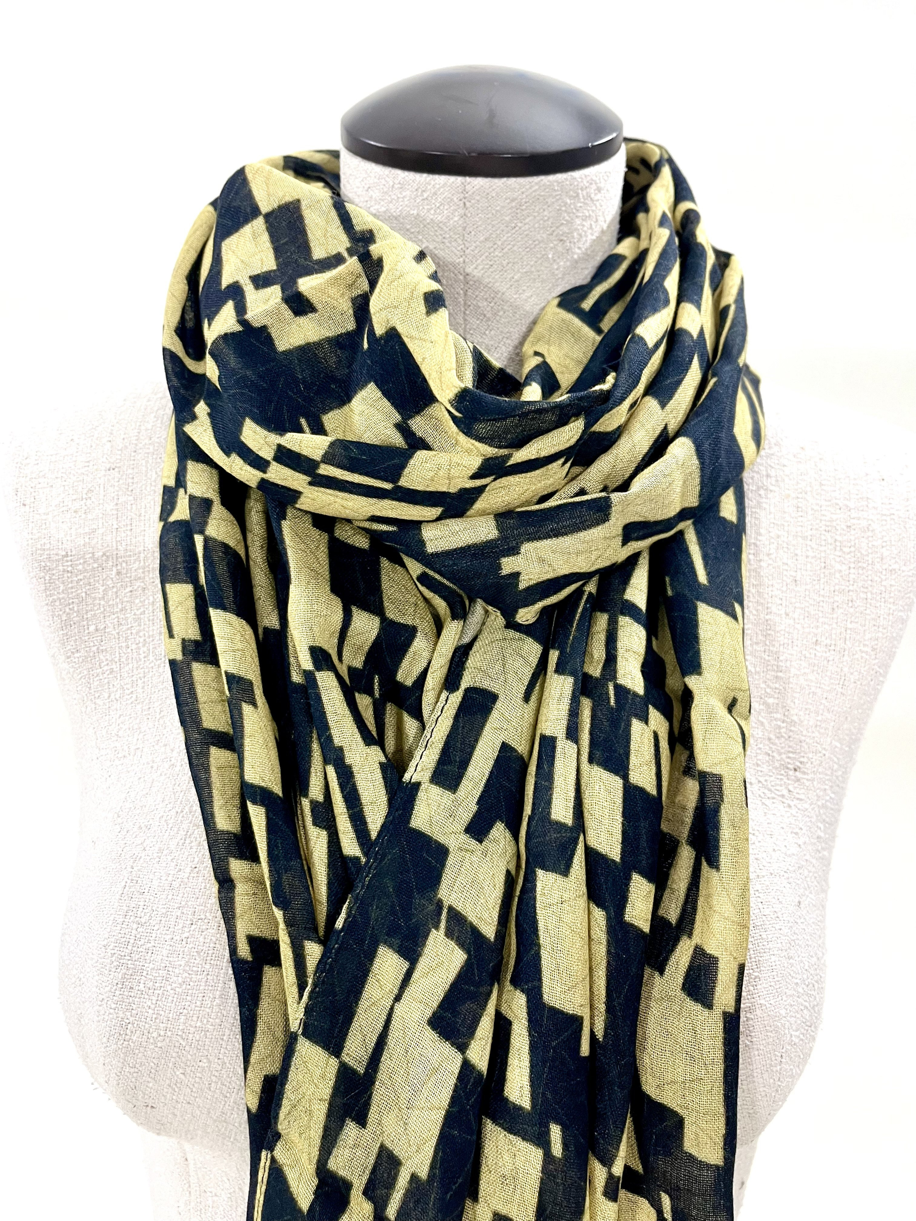 Scarf 1 with Quilt Design by Michael James