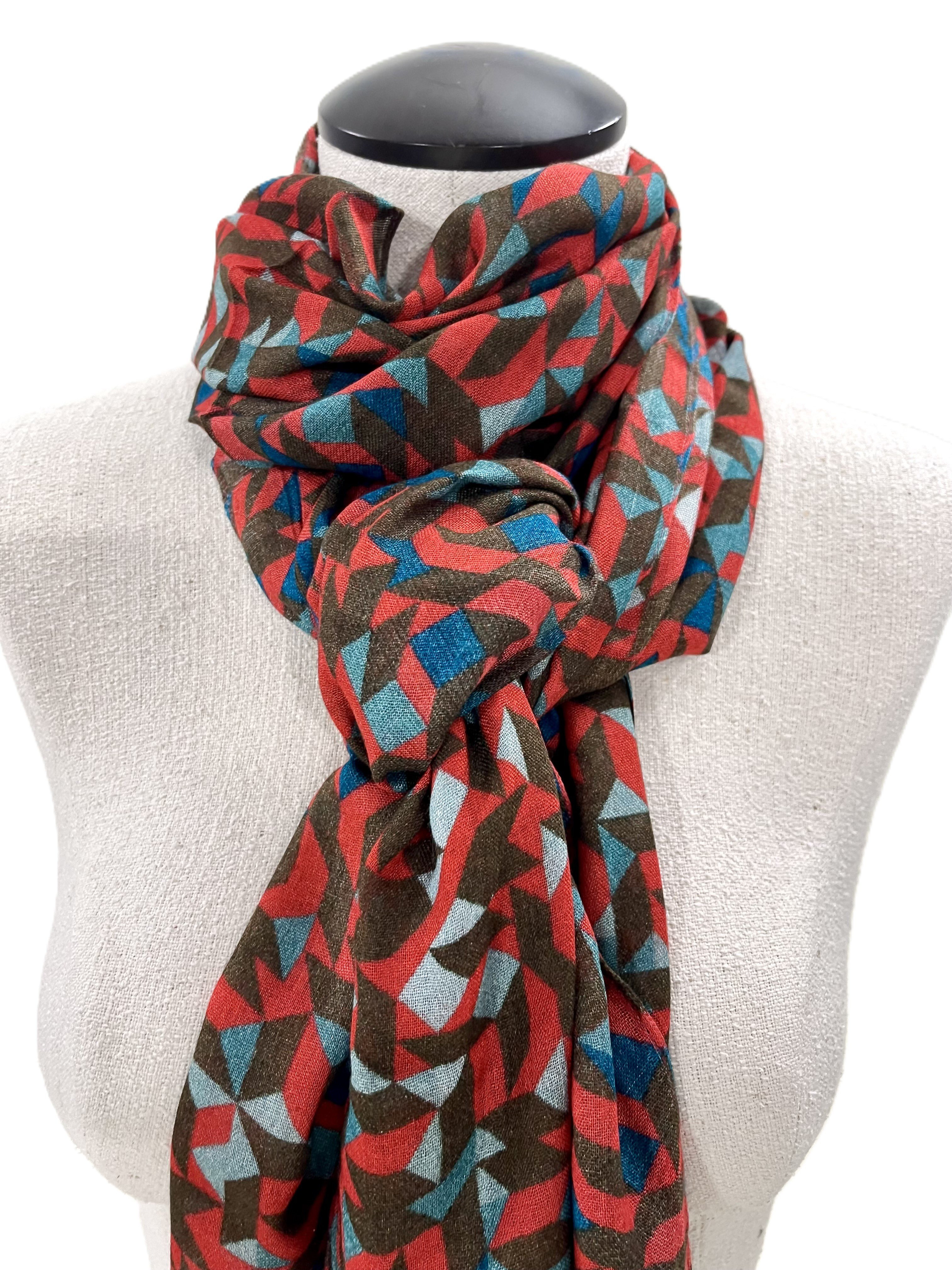 Scarf 2 with Quilt Inspired Designs by Michael James