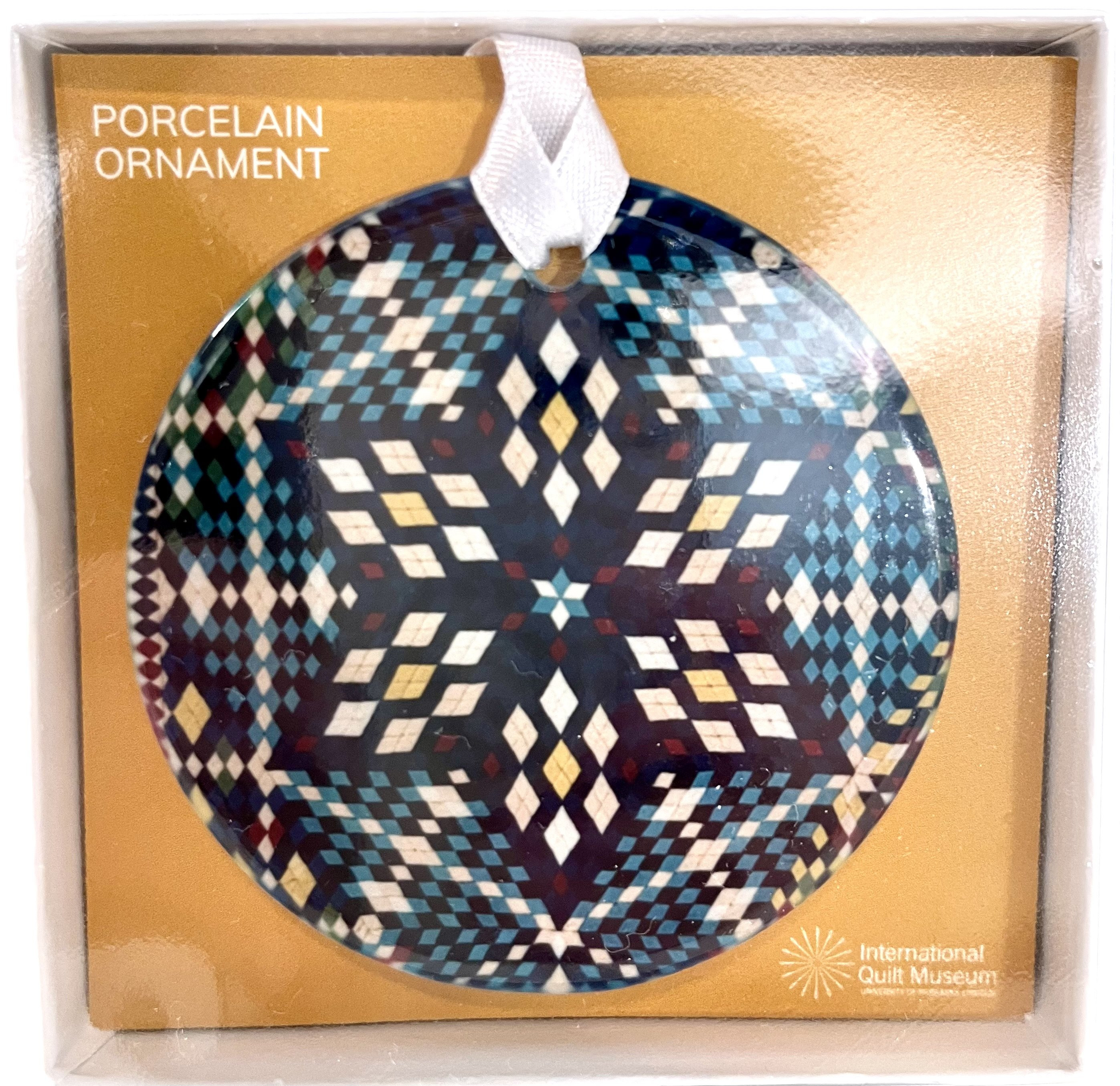 Soldier's Mosaic Stars Ornament - Navy