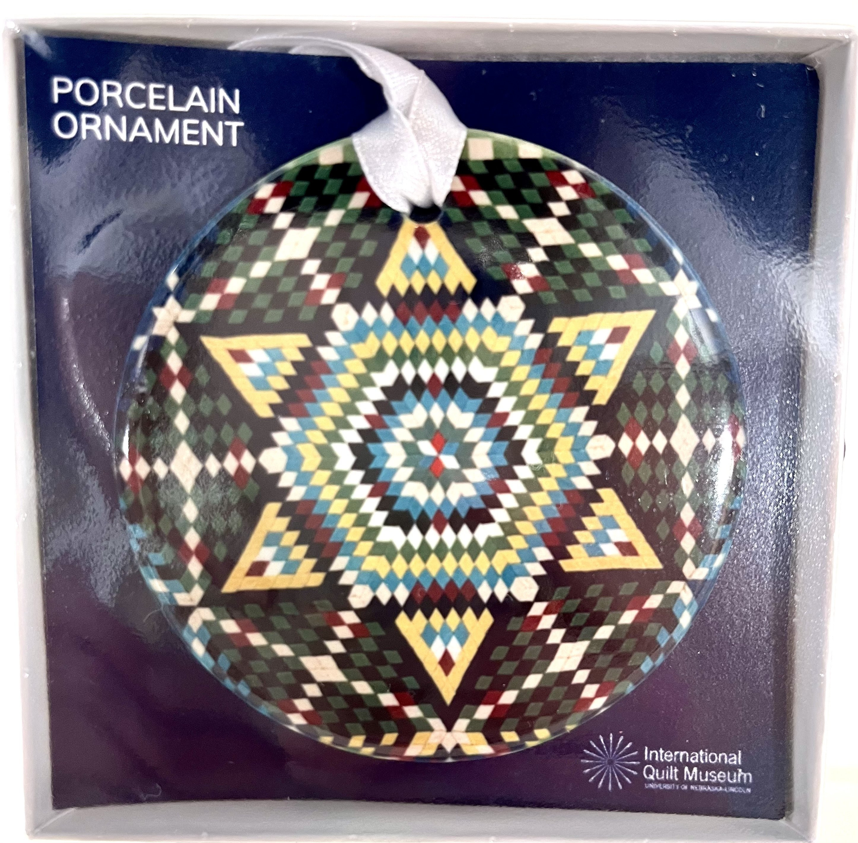 Soldier's Mosaic Stars Ornament - Yellow