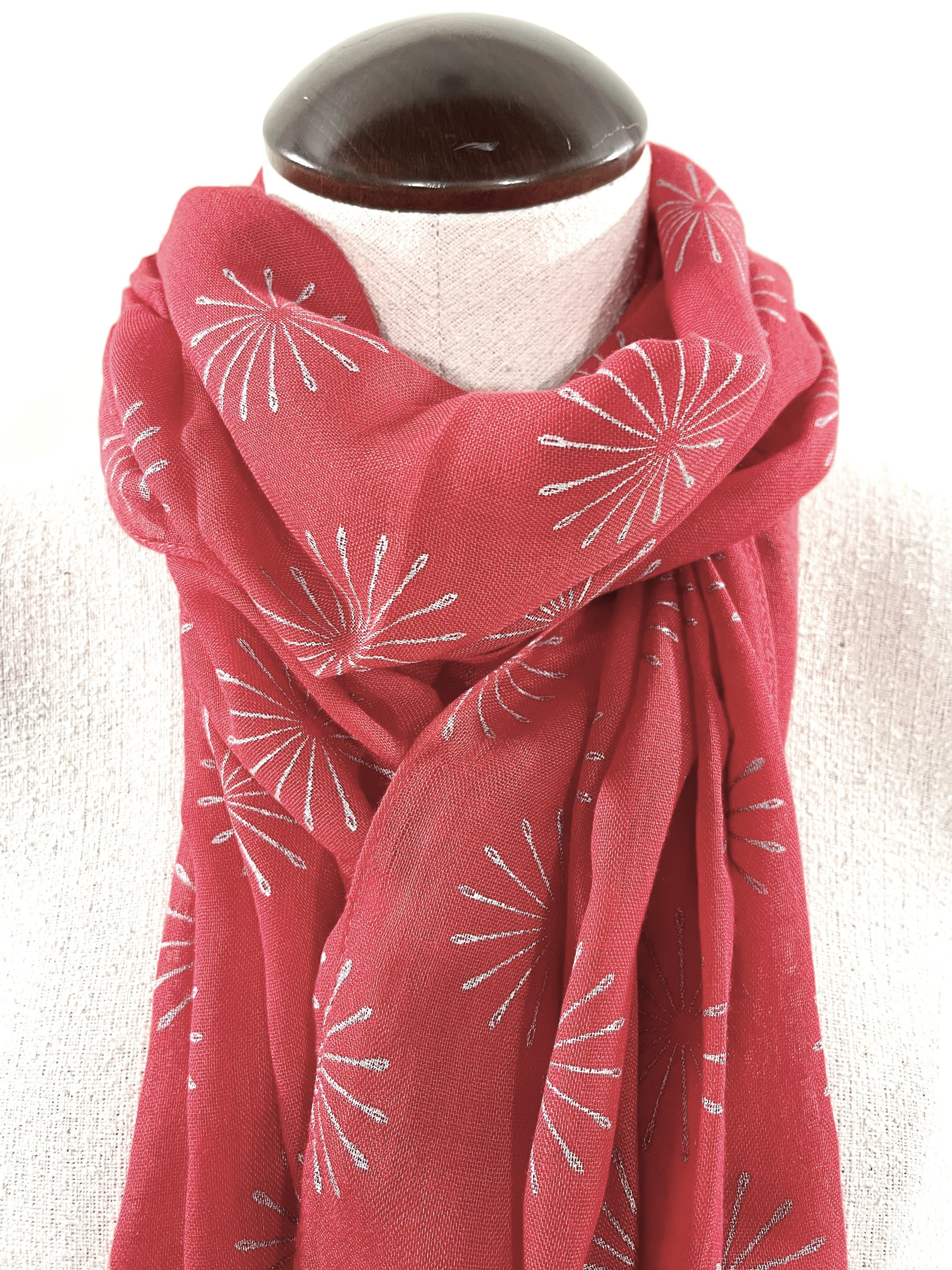 Needleburst Scarf - Black or Red
