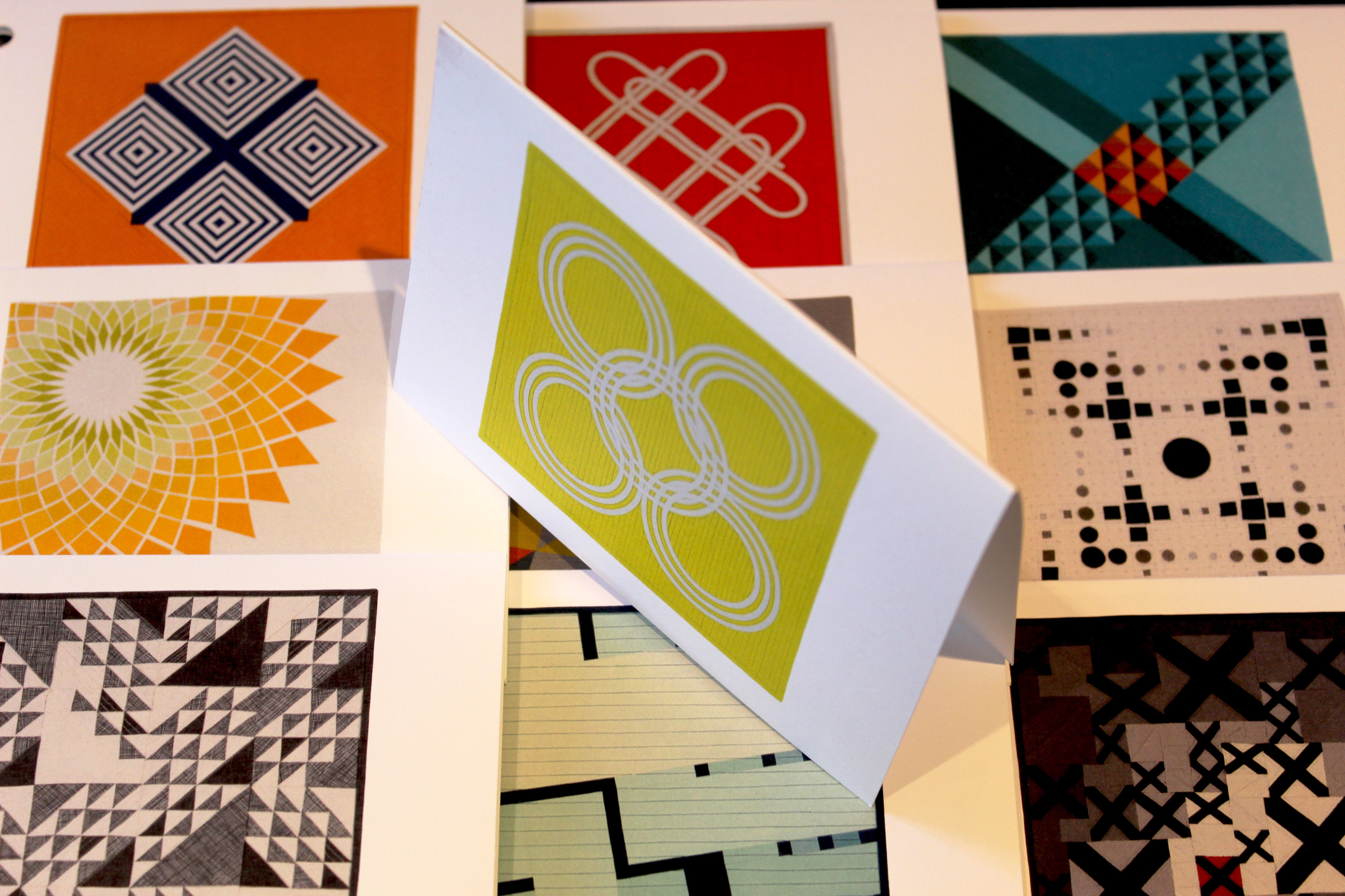 Notecard Set  of Modern Meets Modern Challenge Quilts