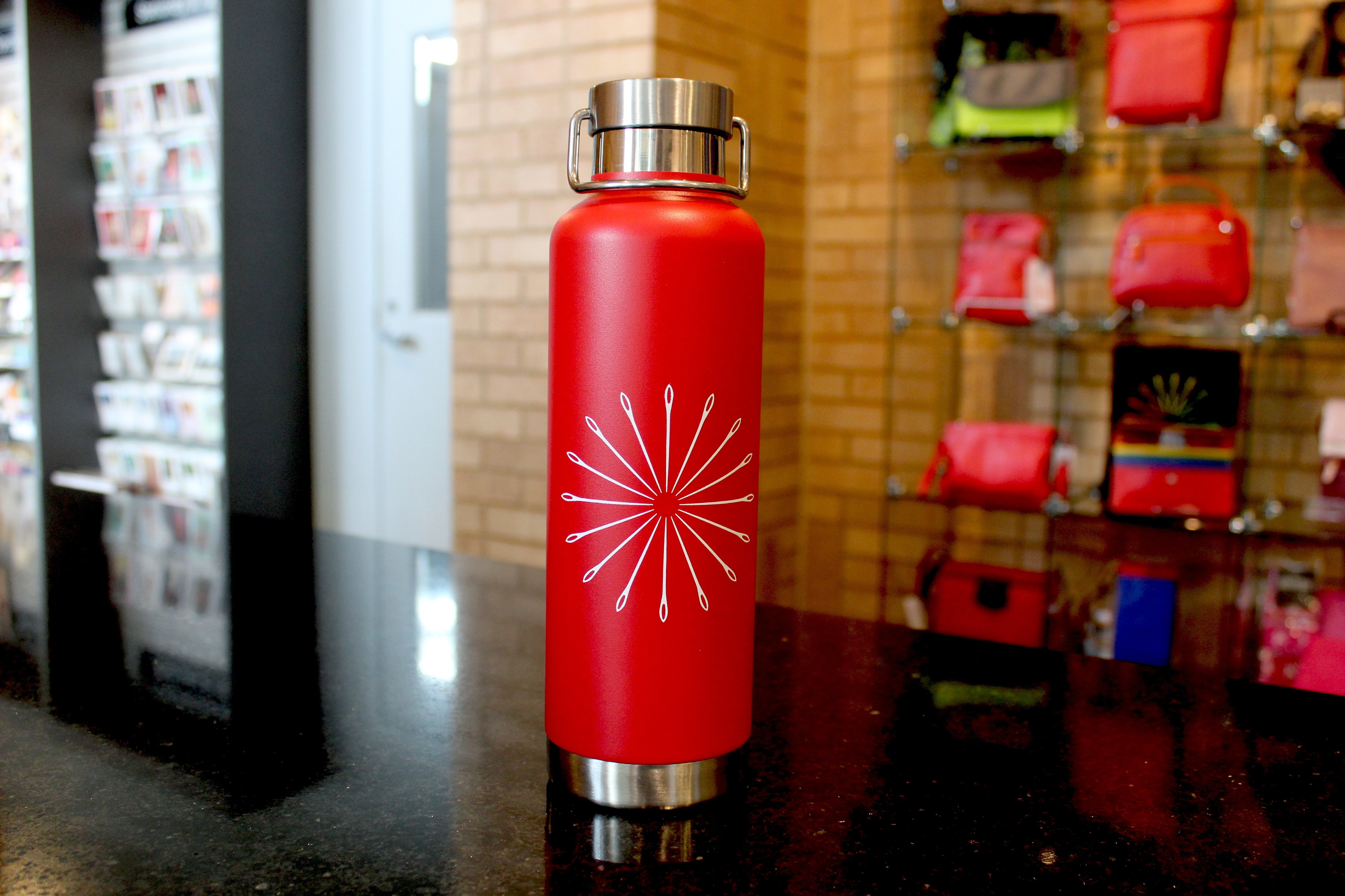 IQM Red Water Bottle