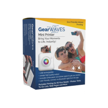 GearWaves Mini Portable Inkless Thermal Printer