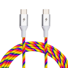 ChargeCords 10 ft. USB-C Cable - Rainbow