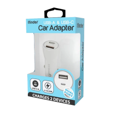 Mila Finder USB-A & USB-C Car Adapter
